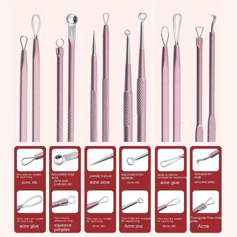 Aluminum Cylinder Mounted Acne Needle Set Of 10 Pieces - Conquer Pimples with Cylinder Mounted Acne Needle Set