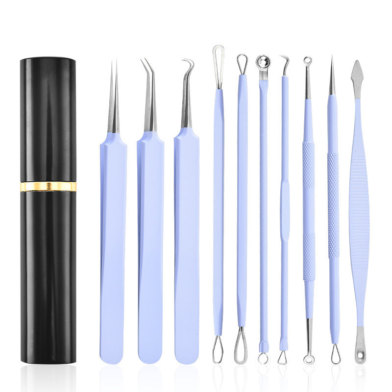 Aluminum Cylinder Mounted Acne Needle Set Of 10 Pieces - Conquer Pimples with Cylinder Mounted Acne Needle Set