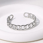 American Fashion Stainless Steel Gold-Plated Chain Bracelet - Teleplus Gold american fashion stainless steel