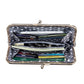 American Retro Polyester Leather Suitcase with Sandwich Pocket for Daily - Teleplus Use american retro