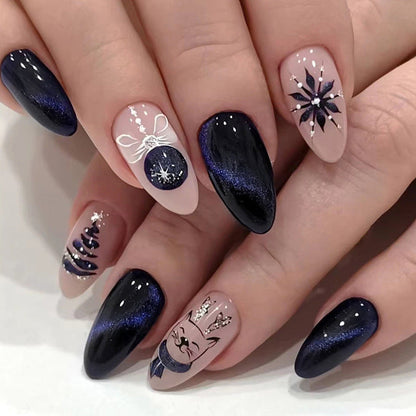 American Simple Blue Sky Nail Stickers 24 Sheets for Elegant Art - Teleplus american simple blue black night sky nail