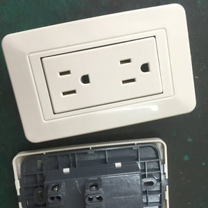 American Six Hole Wall Socket for 110V and 220V Standards - Teleplus wall american six hole socket