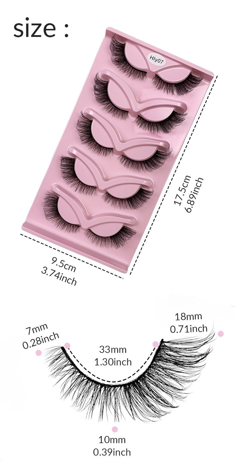 American Style Fox Fly False Eyelashes for Elegant Look 17.5cm x 9.5cm - Teleplus american style fox fly false eyelashes