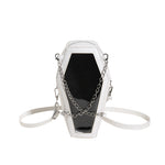 American Style PVC Chain Shoulder Bag with Mirror and Multi-Color Options - Teleplus american style pvc chain shoulder
