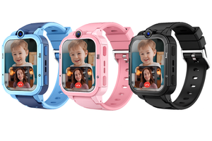 4G Android Kids Smartwatch with SIM Card, GPS + WiFi + LBS Tracker, Waterproof IP67, SOS Emergency Button, HD Video Call, Voice Chat, SMS, School Mode, Remote Monitoring, Camera, Music Player, Multiple Languages, Parental Control, Children's Smartwatch