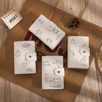 Animal Leather Card Holder with Multiple Slots and Large Capacity - Small for All Cards small multiple card slots large