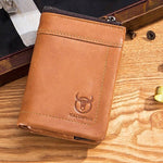 Animal Leather Wallet with Polyester Lining for Daily Use and Anti-Theft - Durable animal leather wallet genuine urban