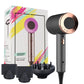 Anion Hair Dryer with Multiple Nozzles Brushed Motor and Temperature Control - anion hair dryer