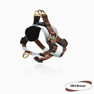 Anti Bite Dog Leash H03 Brown Nylon Cotton Polyester Strong Traction Rope - Teleplus h03 brown