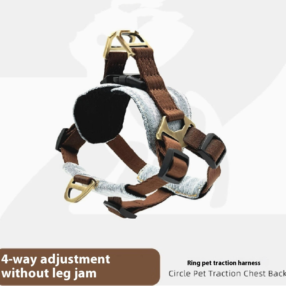 Anti Bite Dog Leash H03 Brown Nylon Cotton Polyester Strong Traction Rope - Teleplus h03 brown