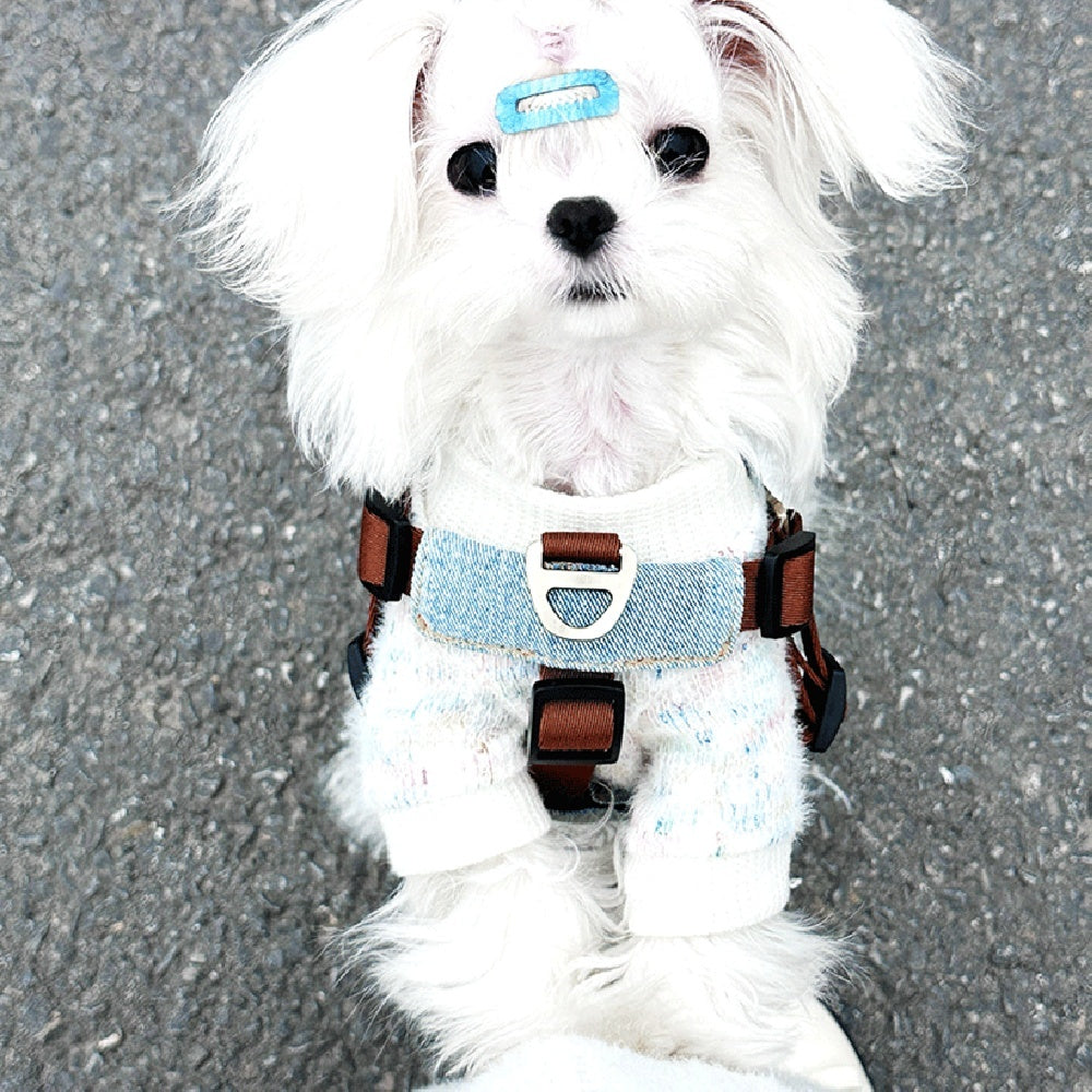 Anti Bite Dog Leash H03 Brown Nylon Cotton Polyester Strong Traction Rope - Teleplus h03 brown