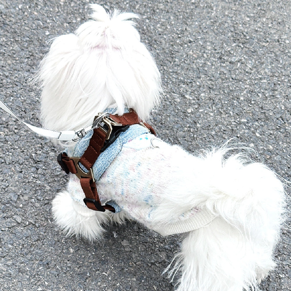 Anti Bite Dog Leash H03 Brown Nylon Cotton Polyester Strong Traction Rope - Teleplus h03 brown