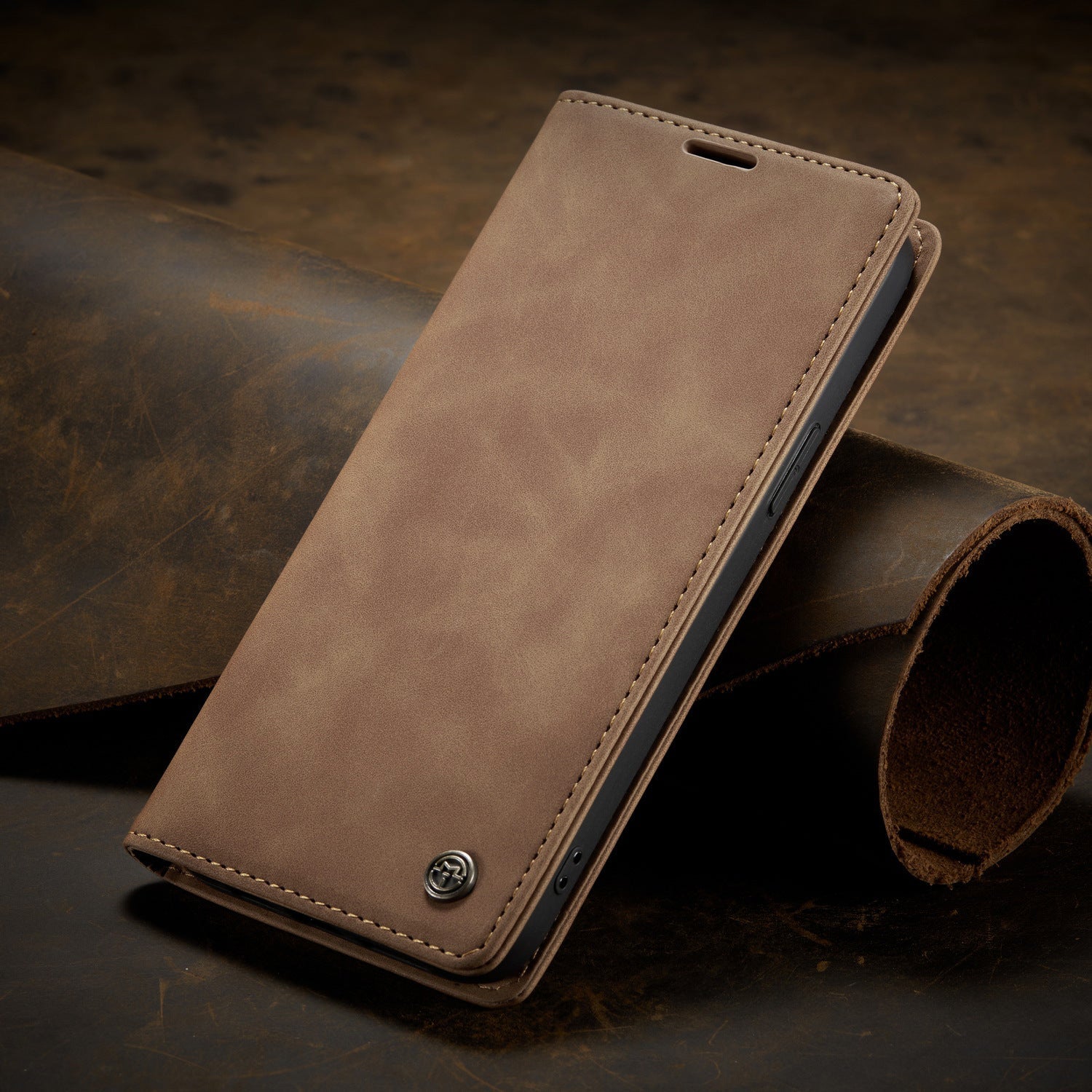 Anti-drop Phone Case Retro Flip Card Protective Leather Case - Anti-Drop Phone Case Retro Flip Card Leather Style