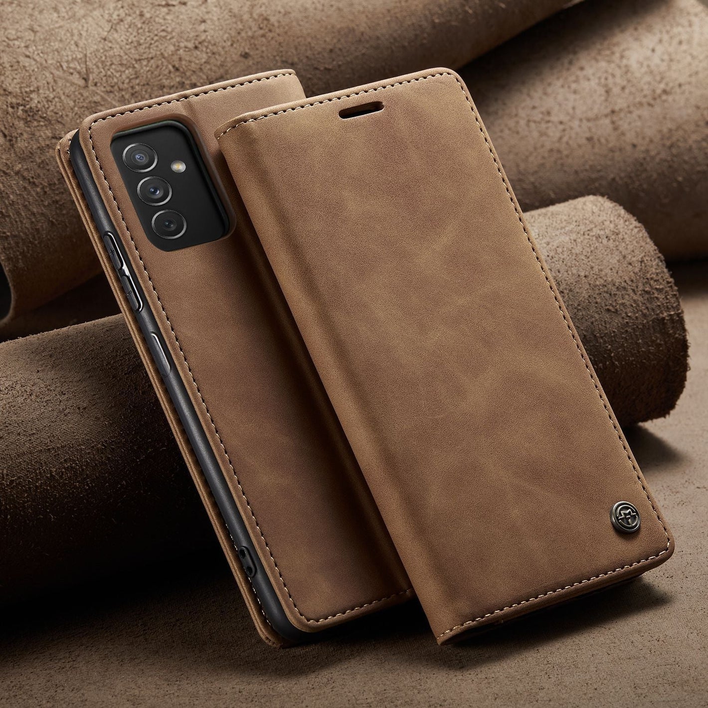 Leather Phone Case for Samsung A22 A72 A52 A42 A12 and A91 in Various Colors - Anti-Falling Mobile mobile phone leather