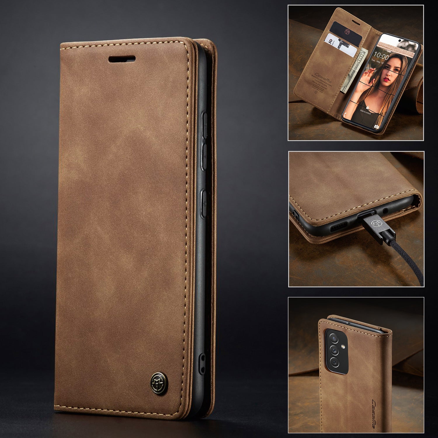 Anti-falling Mobile Phone Leather Case - Anti-Falling Mobile Phone Leather Case for Samsung