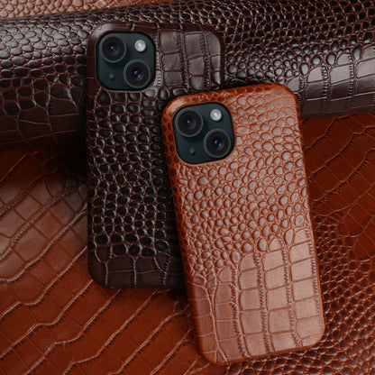 Anti-fingerprint Half Pack Anti-fall Genuine Leather Phone Case - Genuine Leather Half Pack Anti-Fingerprint Phone Case