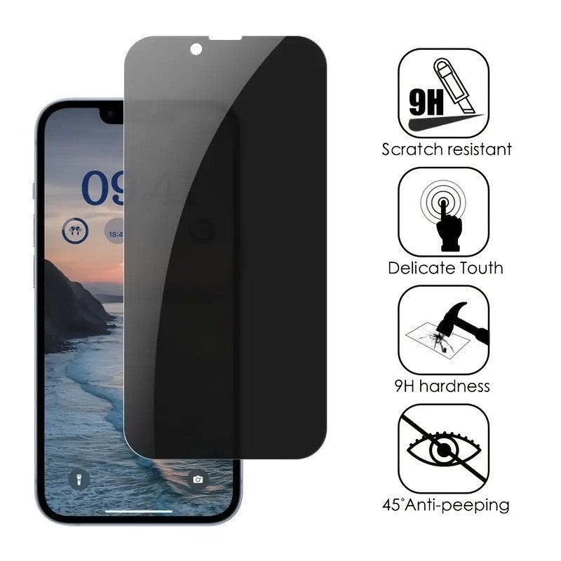 Anti Peeping Tempered Glass Film for iPhone 16 Series - Teleplus glass anti peeping tempered film