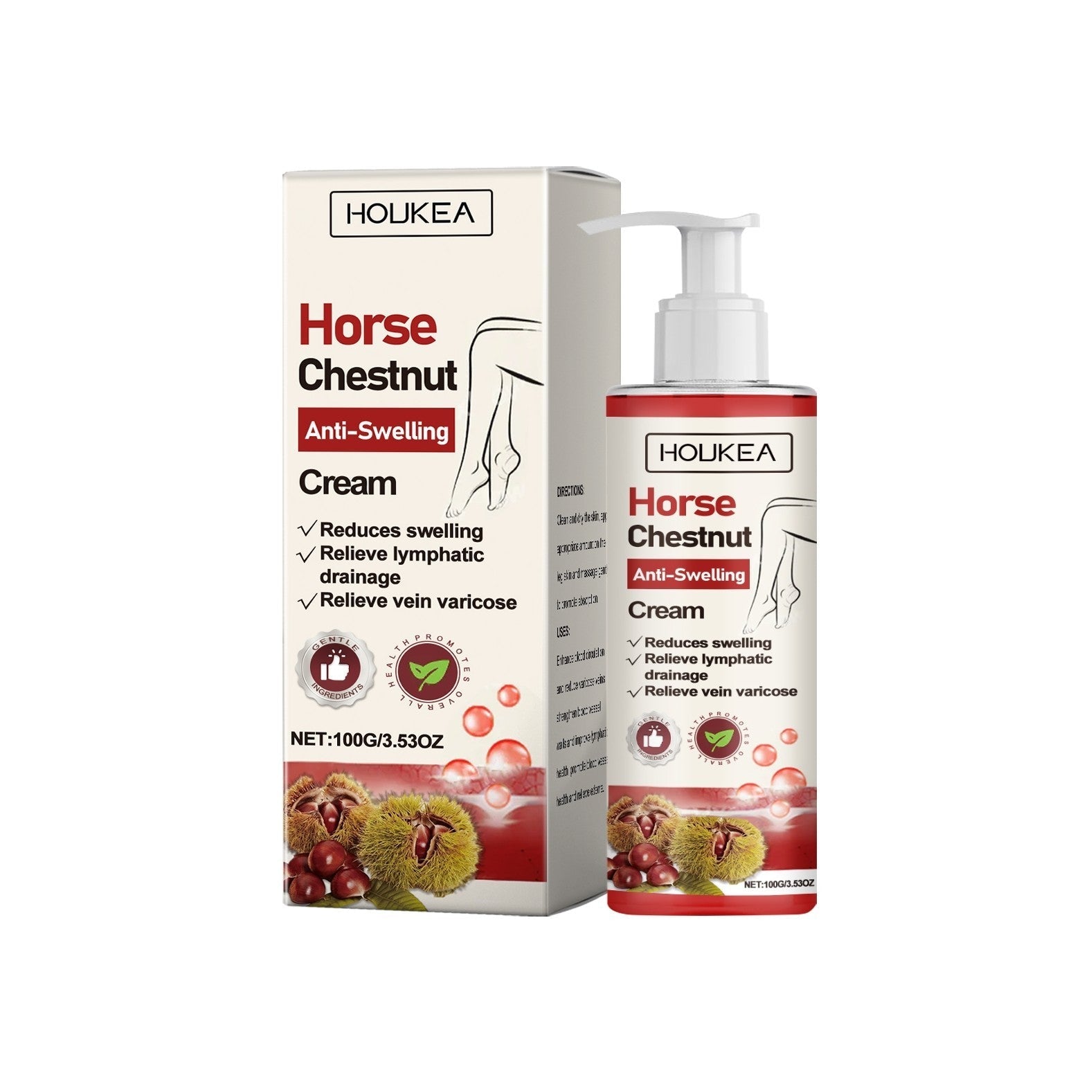 Anti-swelling Cream with Horse Chestnut Grape Leaves and Quercetin - anti-swelling cream horse chestnut grape leaves