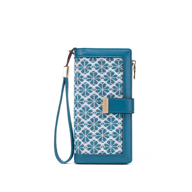 Anti-Theft PU Wallet with Long Buckle in Multiple Colors for United States Buyers - Wallets: Stylish Safety Your Cash