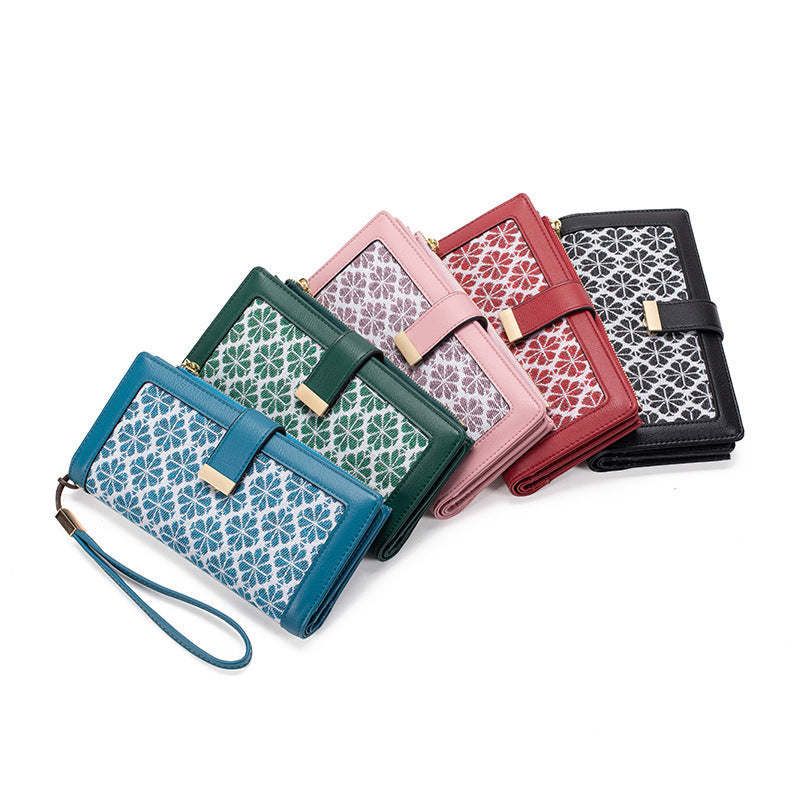 Anti-Theft PU Wallet with Long Buckle in Multiple Colors for United States Buyers - Wallets: Stylish Safety Your Cash