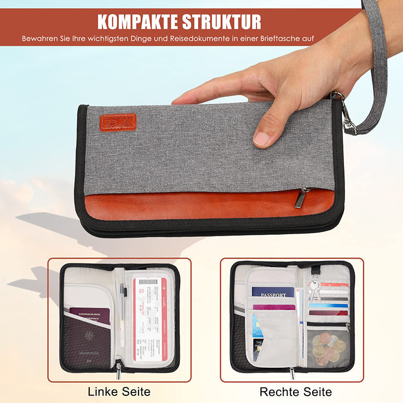 Urban Style Home Storage Organizer with Breathable Waterproof Oxford Cloth - Guard Your Passport from Thieves Like