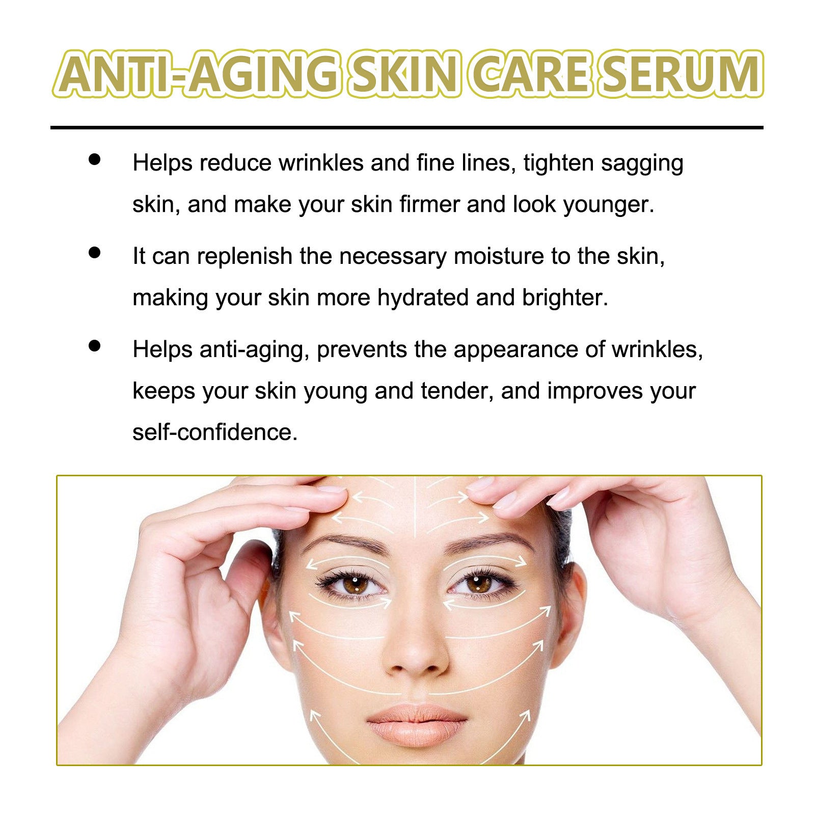 Anti-Wrinkle Facial Firming Essence with Hyaluronic Acid Aloe Glycerin 60ml - Teleplus Serum