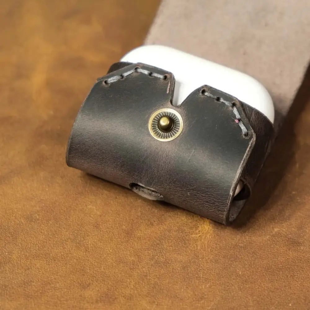 Handmade Leather Case for Apple Airpods Pro Gray Compatible with - Stylish AirPods Comedy apple airpods pro leather case