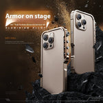 Apple Armor Phone Case with Heat Dissipation Drop Resistance for 15Pro Max - Teleplus armor phone case heat dissipation