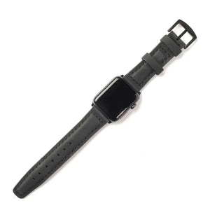 Apple Watch 8 45 mm Handmade Leather Band Strap Black for - Fancy Wrist Chic handmade leather band strap apple watch