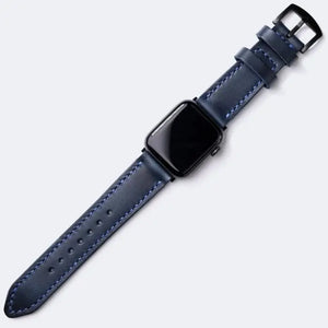 Handmade Leather Band Strap for Apple Watch 8 45 mm - Luxe Wrist Vibes handmade leather band strap apple watch