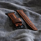 Apple Watch 9 41 MM Handmade Leather Band Strap Brown - Sleek Sophistication Apple Watch 9 41MM Handmade Brown Leather