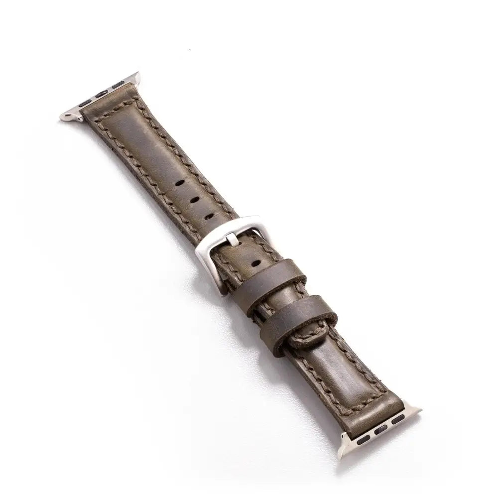 Handmade Dark Green Leather Band Strap for Apple Watch 9 41mm - Turn Your Into a Fashion Icon leather band strap apple