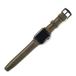 Handmade Dark Green Leather Band Strap for Apple Watch 9 41mm - Turn Your Into a Fashion Icon leather band strap apple