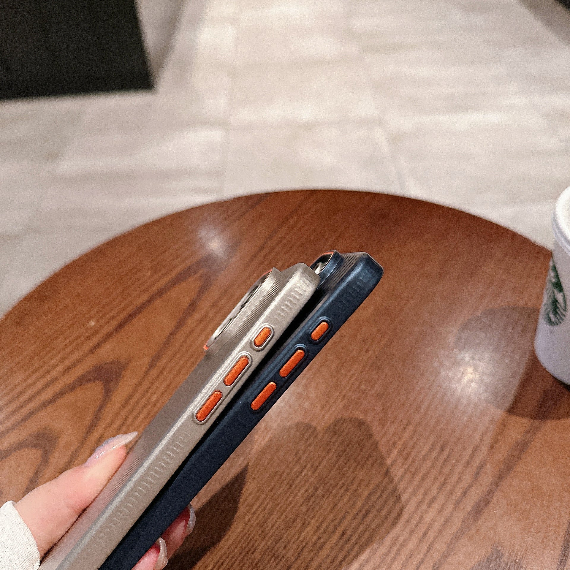 Applicable Frosted Corrugated Phone Case in Dark Purple and Silver Colors - applicable frosted corrugated phone case