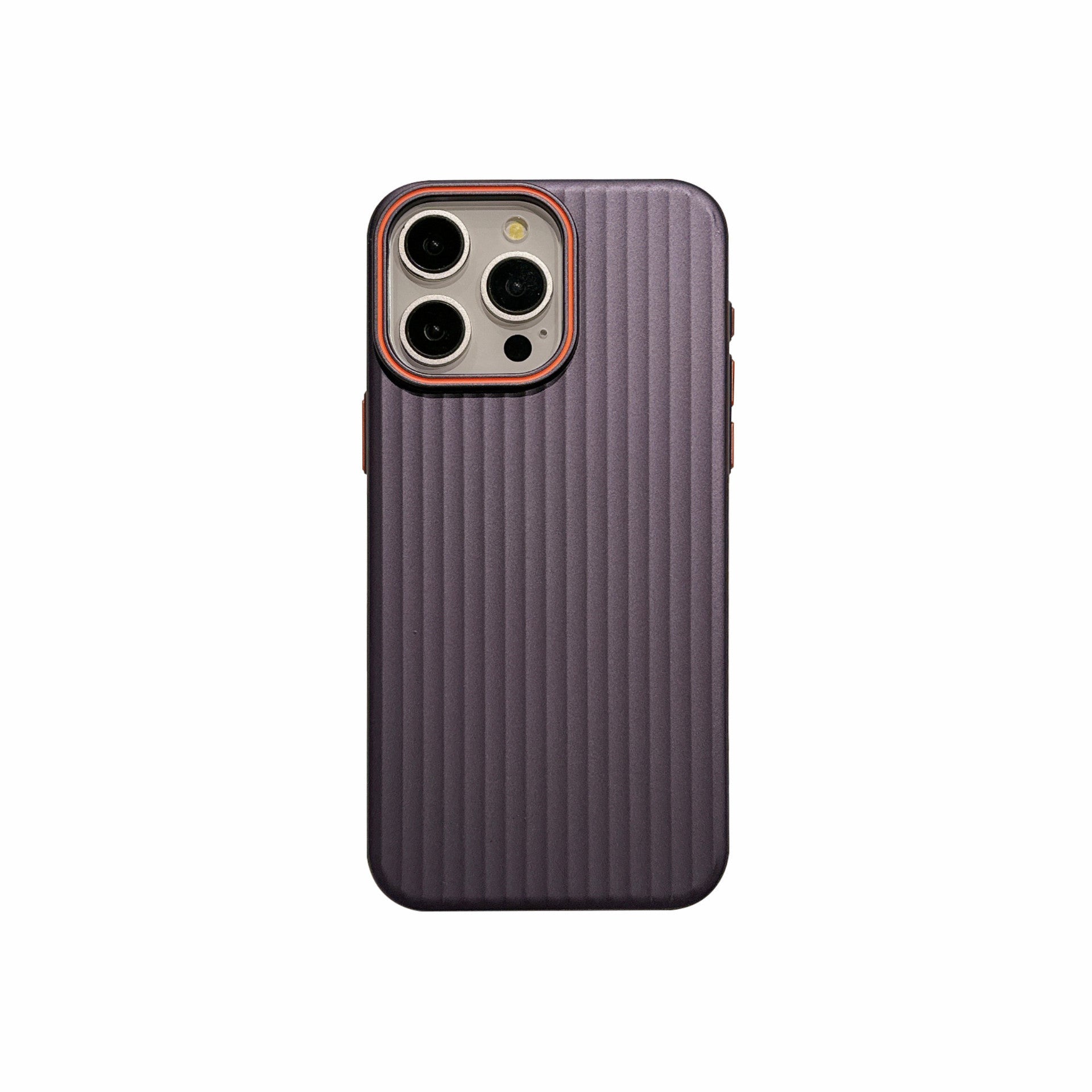Applicable Frosted Corrugated Phone Case in Dark Purple and Silver Colors - applicable frosted corrugated phone case