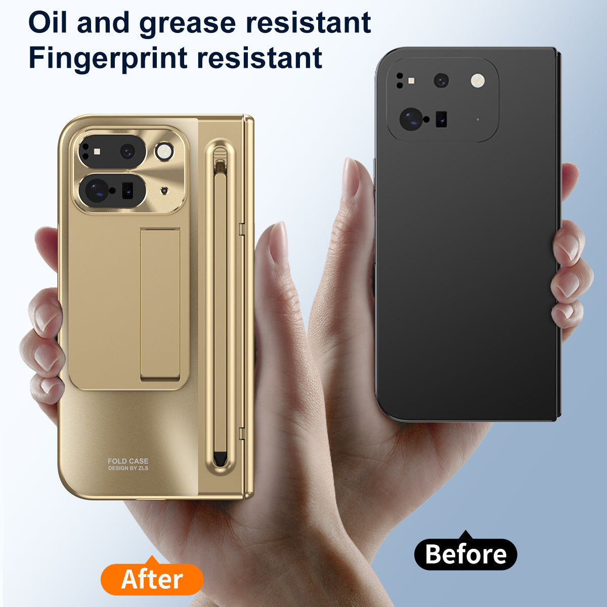Shell membrane attached pens for Pixel Folder phone case applicable Google shockproof - Applicable 2 Phone Case