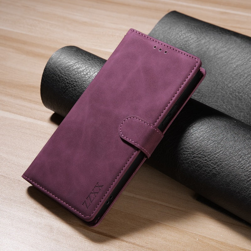 Non Samsung branded leather case compatible with S24S23 wallet series - Applicable Wallet Leather Case for applicable