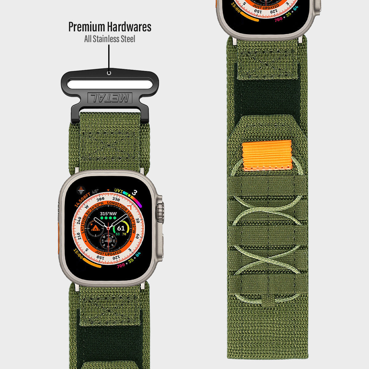 Applicable Watch Iwatch Series Strap Loop Nylon Canvas Strap Sports Outdoor - Applicable Watch Iwatch Series Nylon