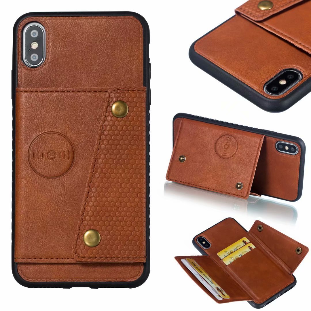 Leather Double Buckle Plus Applique for Redmi Phone Models - Case Note applique leather double buckle phone