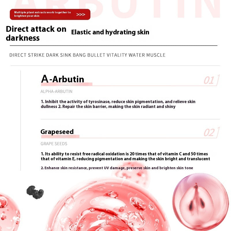 Arbutin Mask Elastic for Brightening and White Spot Fading 30ml Pack of 5 - Teleplus arbutin mask elastic brightening