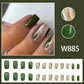 Army Green Corrugated Lines Nail Art Set with European Style Ins Design - Teleplus for army green corrugated lines nail