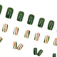 Army Green Corrugated Lines Nail Art Set with European Style Ins Design - Teleplus for army green corrugated lines nail