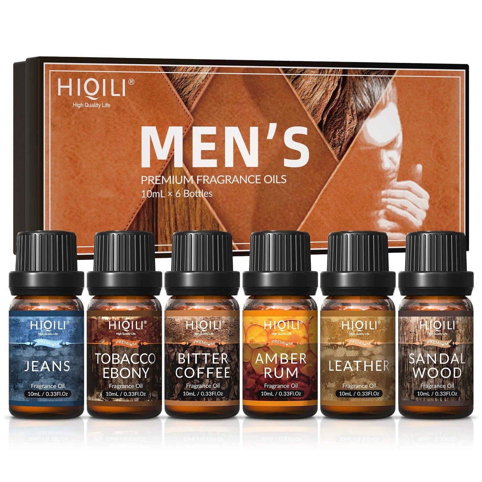 Aromatherapy Essential Oils Set Men Net 6 Pack 10ML Fresh Air Scent - Teleplus aromatherapy essential oils set fresh