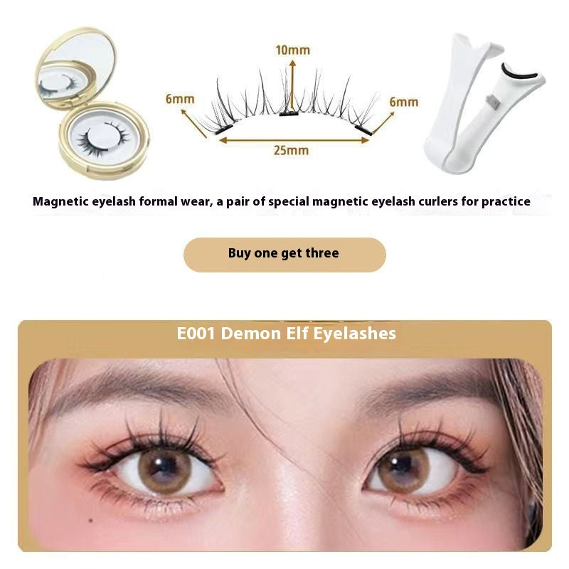 Artificial Fiber 1cm to 1.5zm Natural Plain Eyelash Curler Refill Set - Teleplus Refills for False Eyelashes natural