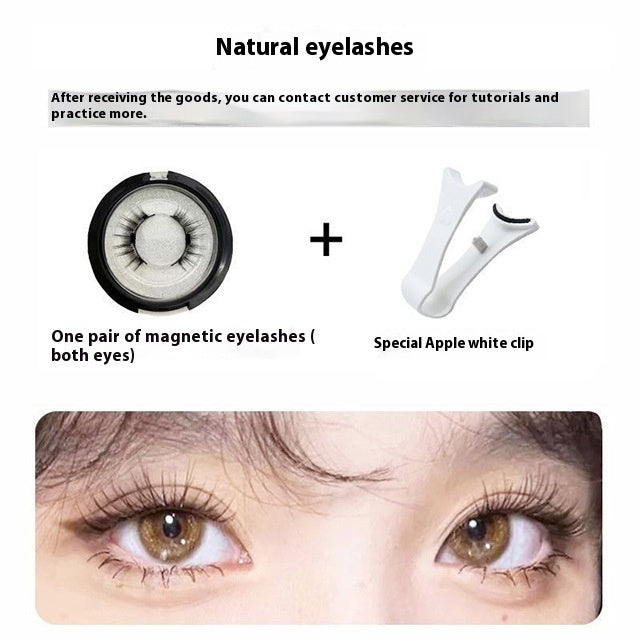 Artificial Fiber 1cm to 1.5zm Natural Plain Eyelash Curler Refill Set - Teleplus Refills for False Eyelashes natural