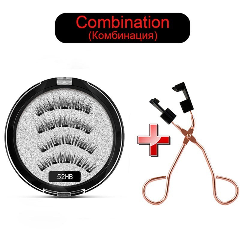 Artificial Fiber Magnetic Eyelash Curler with Clip Sleeve for Natural Look - Teleplus natural magnetic eyelash clip