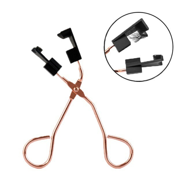 Artificial Fiber Magnetic Eyelash Curler with Clip Sleeve for Natural Look - Teleplus natural magnetic eyelash clip