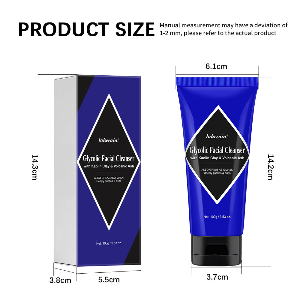 Ash Facial Cleanser with Cool Volcanic for Gentle Exfoliating and Smooth Cleansing - Teleplus exfoliating smooth