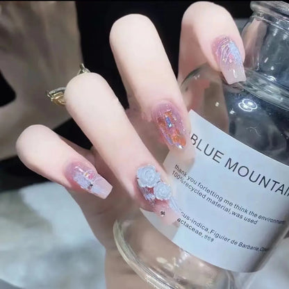 Aurora Diamond Manicure Kit with Gradient Plaster and Glue for Ladies - Teleplus gradient plaster aurora diamond