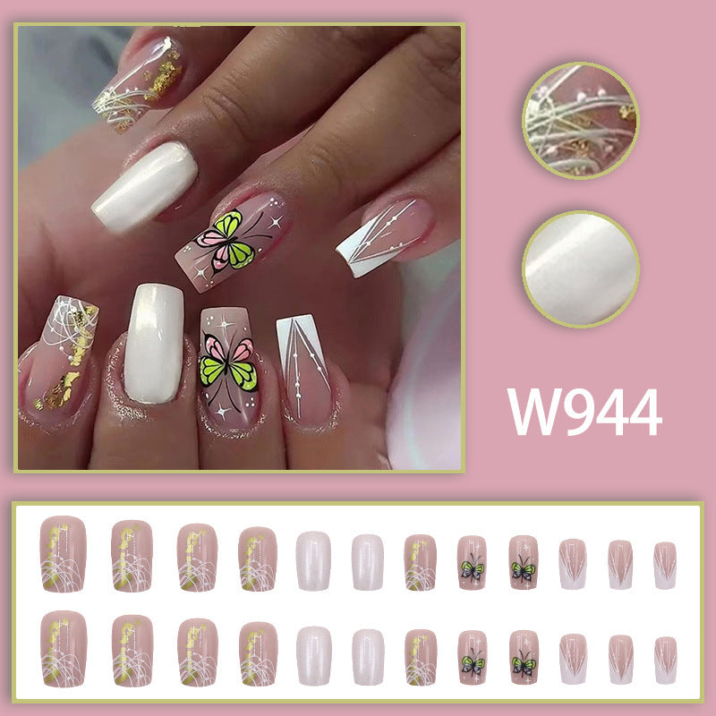 Aurora Gold Foil Nail Stickers 24 Pieces Sticker for Stylish Manicures - Teleplus aurora gold foil nail sticker